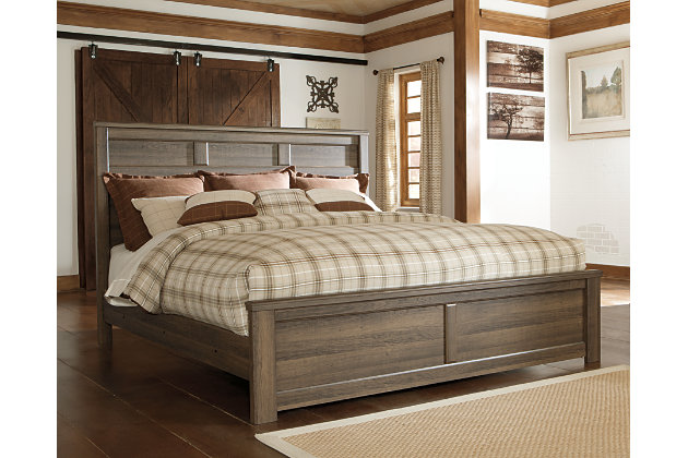 juararo king panel bed | ashley furniture homestore