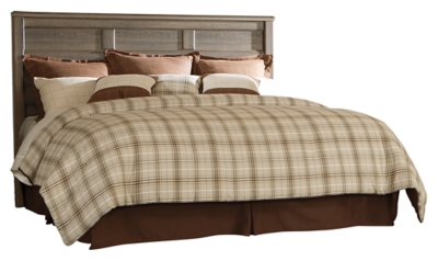 Juararo King/California King Panel Headboard, Dark Brown, rollover