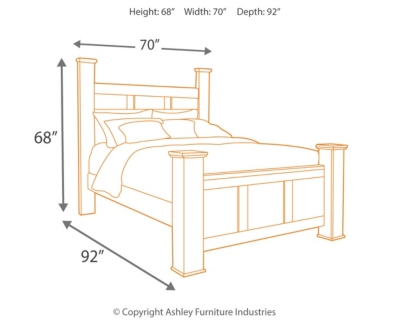 Juararo Queen Poster Bed, Dark Brown, large