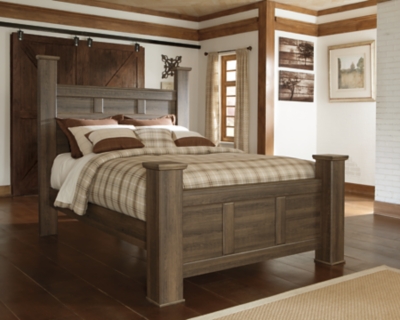 Juararo Queen Poster Bed, Dark Brown, rollover