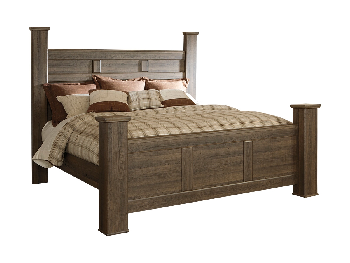 Juararo Poster Bed - Dark Brown