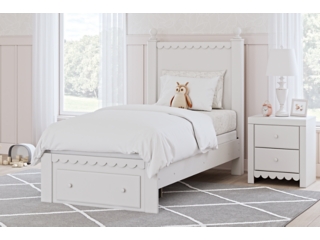 Mollviney Panel Bed with 1 Storage Drawer