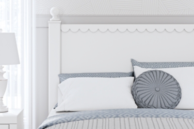 B2540-87 Mollviney Full Panel Headboard, White sku B2540-87