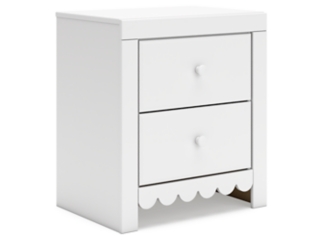 Mollviney 21" 2 Drawer Charging Nightstand