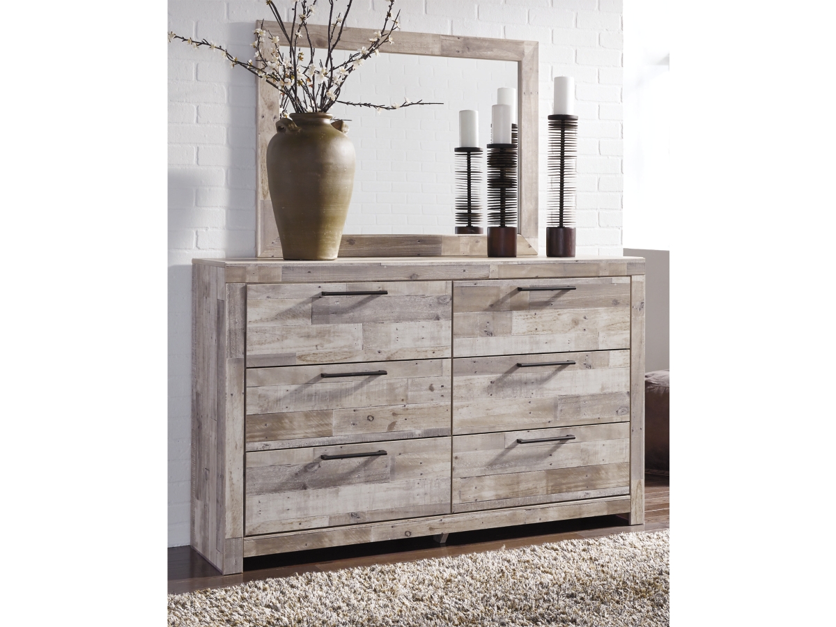 Effie 6 Drawer Dresser and Mirror | Ashley