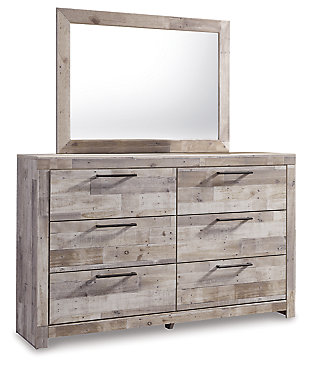Effie 6 Drawer Dresser and Mirror