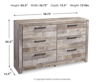 Effie 6 Drawer Dresser Ashley Furniture Homestore