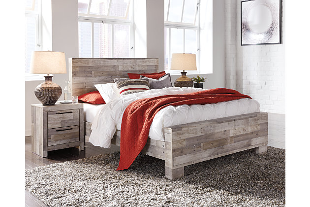 Effie Queen Panel Bed Ashley, How To Whitewash Bed Frame