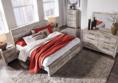 Effie King Panel Bed with Storage | Ashley Furniture HomeStore