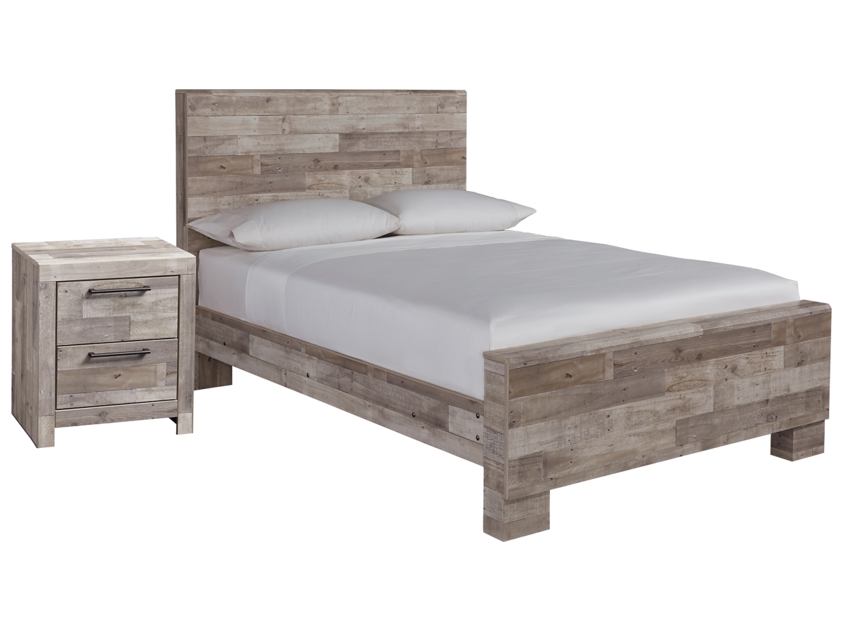 Effie Full Panel Bed with Nightstand | Ashley