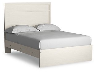 Stelsie Full Panel Bed, White, large