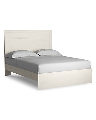 Stelsie Queen Panel Bed, White, large