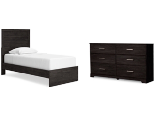 Belachime Twin Panel Bed with Dresser
