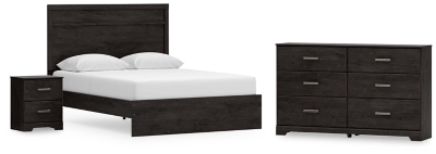 Belachime Queen Panel Bed with Dresser and Nightstand