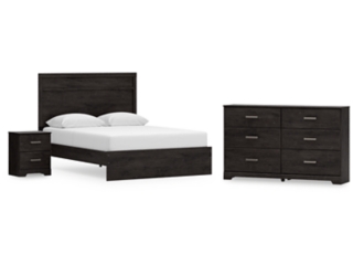Zanbrook Queen Panel Bed with Dresser and Nightstand | Ashley