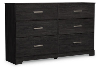 Belachime 6 Drawer Dresser, Charcoal