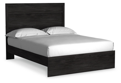 Belachime Queen Panel Bed, Black, large