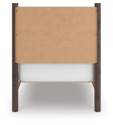 Cadmori Twin Panel Platform Bed, Brown, large