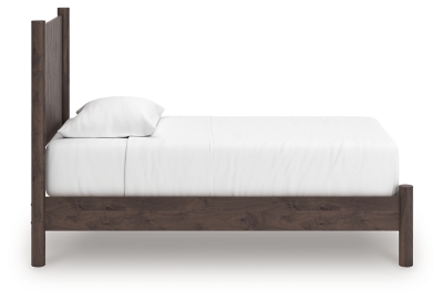 Cadmori Twin Panel Platform Bed, Brown, large