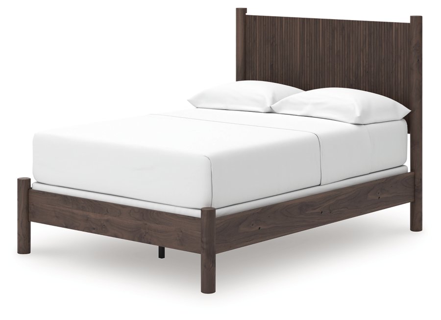 Cama Cadmori de panel completo, cómoda y espejo - image 14