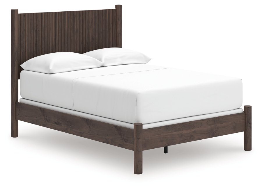 Cama Cadmori de panel completo, cómoda y espejo - image 10