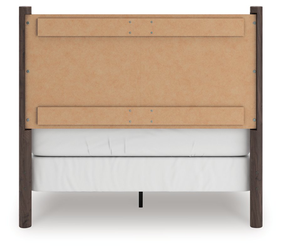 Cama Cadmori de panel completo, cómoda y espejo - image 12