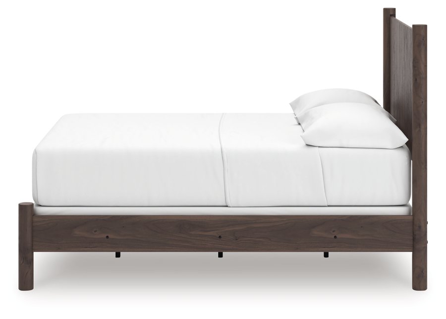 Cama Cadmori de panel completo, cómoda y espejo - image 13