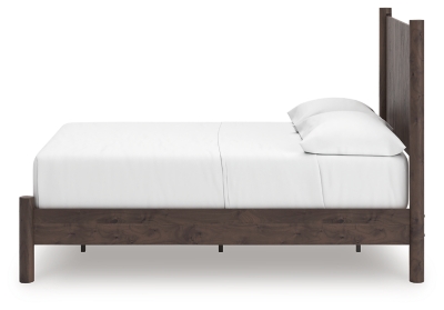 Cadmori Full Panel Platform Bed, Brown, large