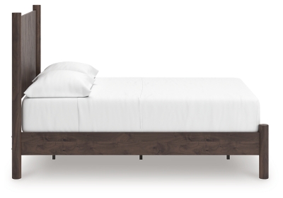 Cadmori Full Panel Platform Bed, Brown, large