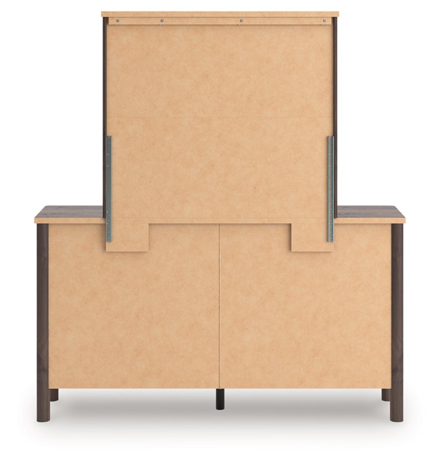 Cama Cadmori de panel completo, cómoda y espejo - image 6