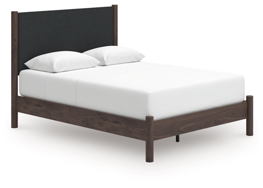 Cadmori Queen Upholstered Platform Bed, Dresser and Mirror - image 10