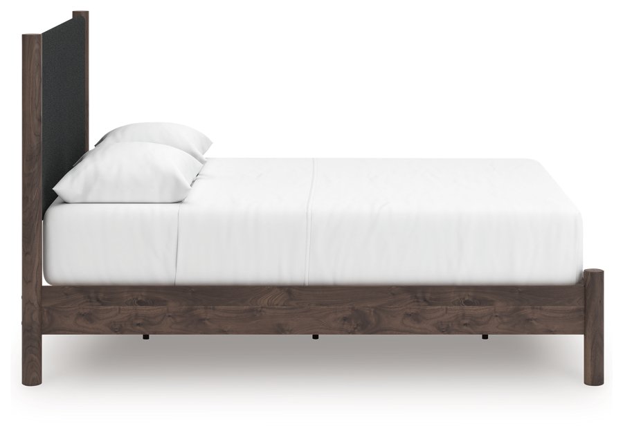 Cadmori Queen Upholstered Platform Bed, Dresser and Mirror - image 11