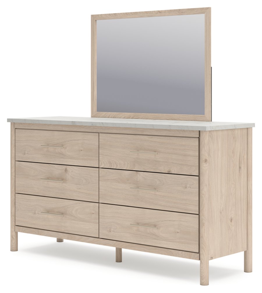 Cadmori Full Upholstered Panel Bed, Dresser and Mirror - image 8