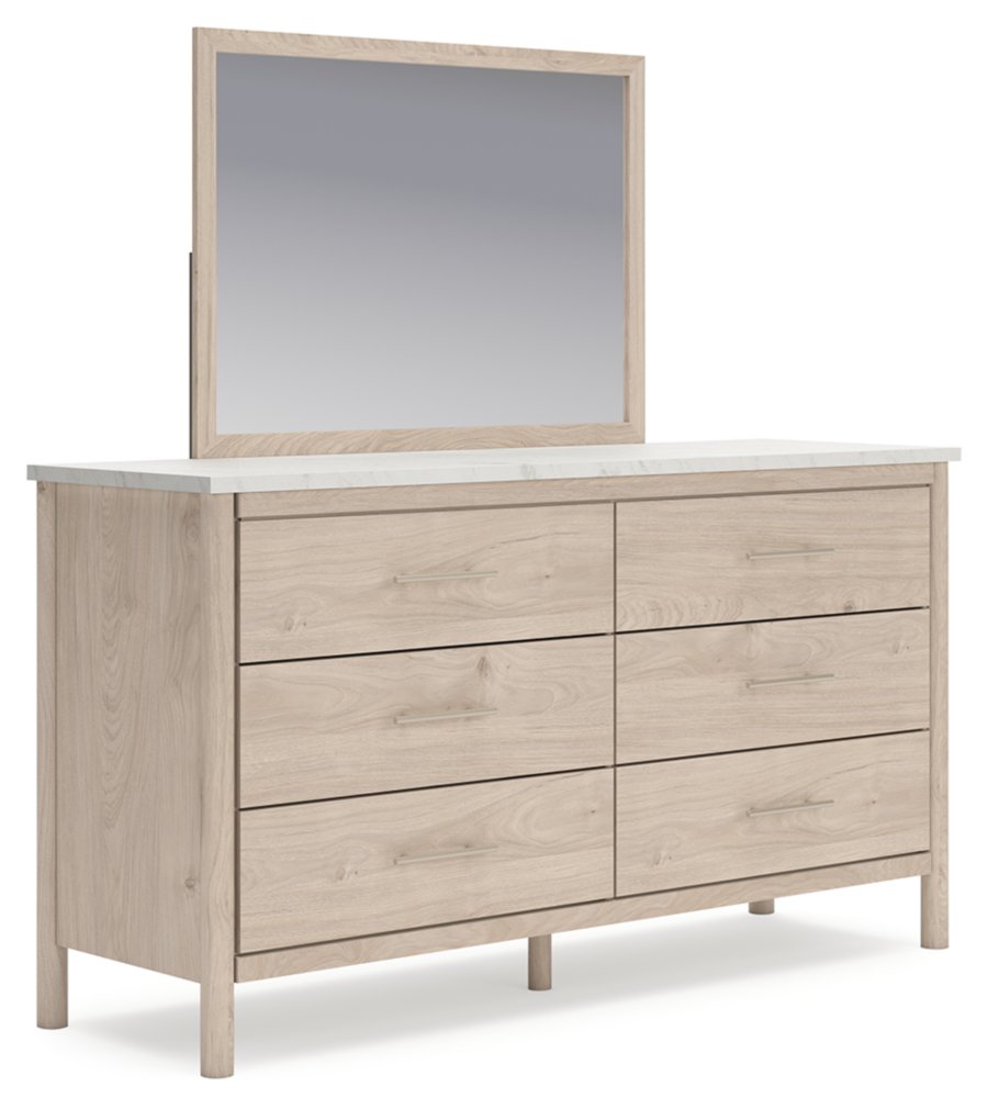 Cadmori Full Upholstered Panel Bed, Dresser and Mirror - image 3