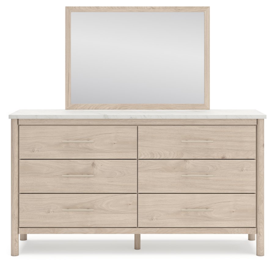 Cadmori Full Upholstered Panel Bed, Dresser and Mirror - image 2
