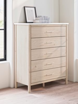 B2615-345 Cadmori 5 Drawer Chest of Drawers, Two-tone sku B2615-345