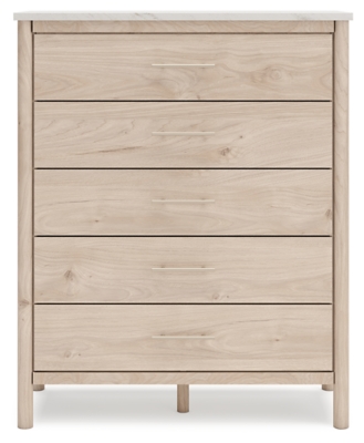 Cadmori Queen Upholstered Panel Bed with Mirrored Dresser and Chest image 30
