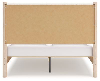 Cadmori Queen Upholstered Panel Bed with Mirrored Dresser image 9