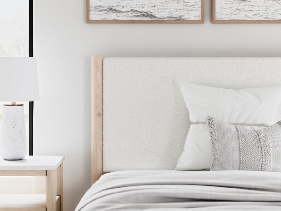 Cadmori Full Upholstered Panel Bed, Dresser and Mirror - image 17