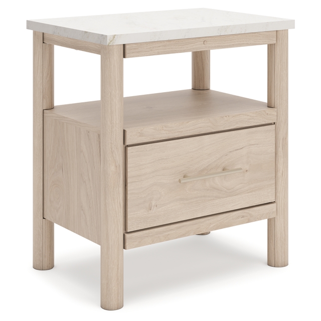 Cadmori 24" 1 Drawer Charging Nightstand