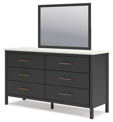 Cadmori 6 Drawer Dresser and Mirror