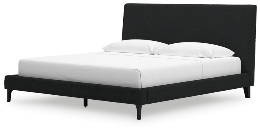 Cadmori King Upholstered Bed with Roll Slats - image 5