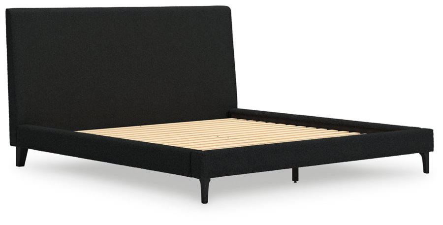 Cadmori King Upholstered Bed with Roll Slats - image 3