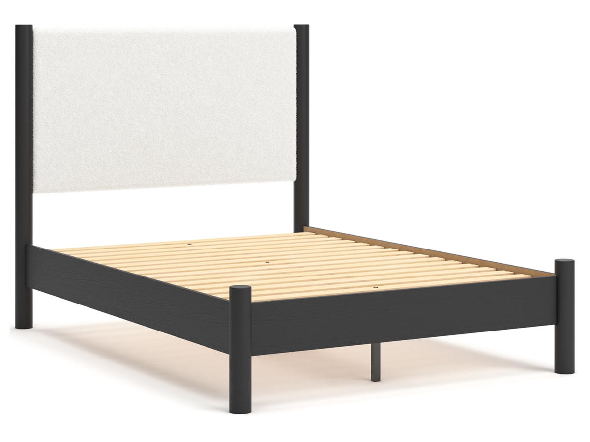 あ*お様 Bayou Cadmori Full Upholstered Panel Bed | Ashley