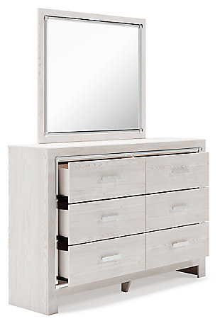Altyra 6 Drawer Dresser And Mirror, Mirror Dresser Set
