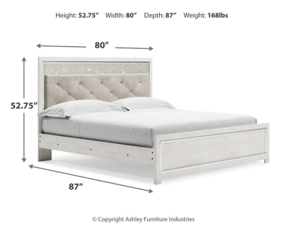 Altyra King Panel Bed, White, large
