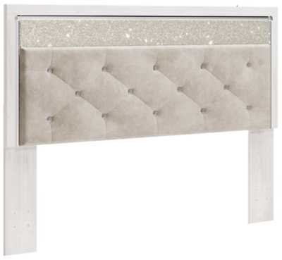 Altyra King/California King Upholstered Panel Headboard, White