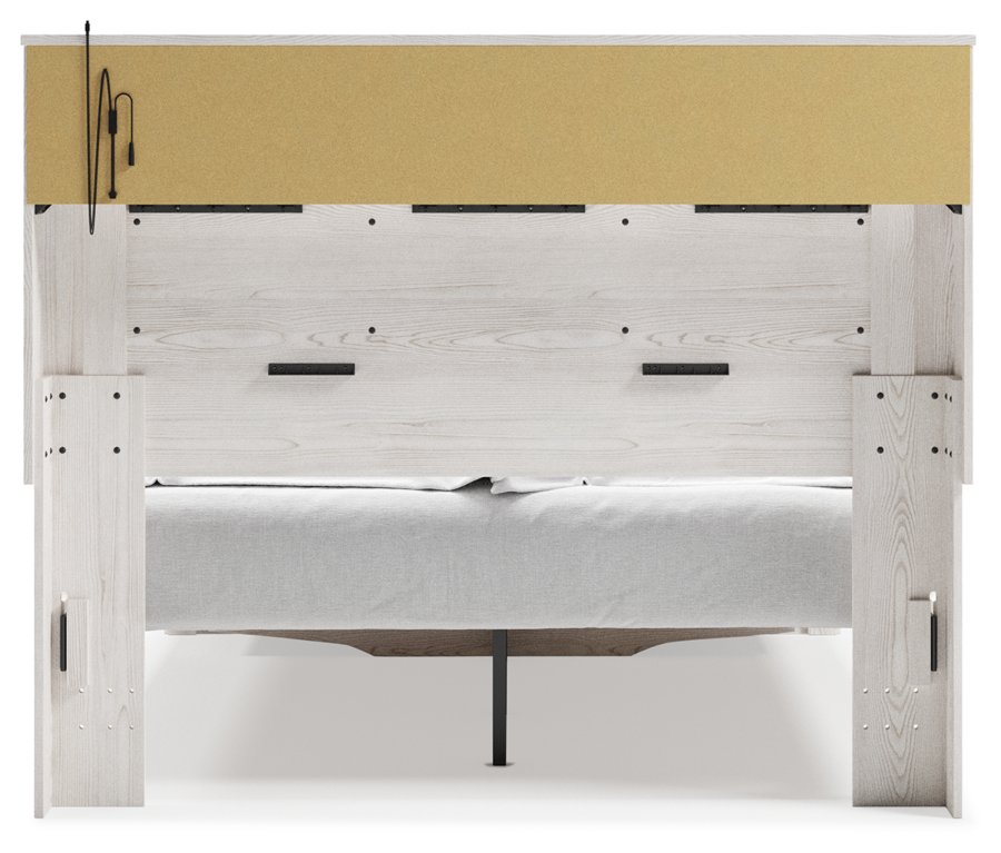 Cama Altyra Queen con panel de almacenamiento, cómoda, espejo y 2 mesitas de noche - image 13