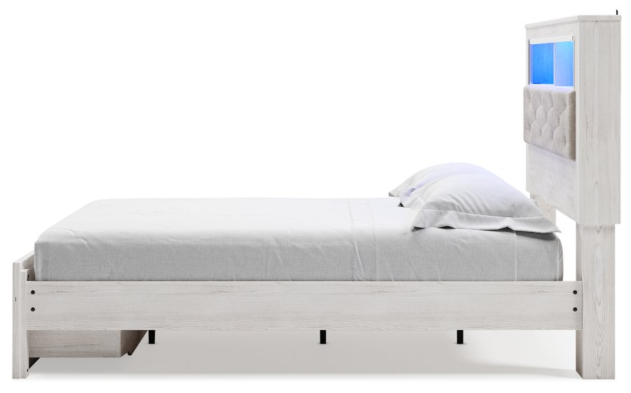 Cama Altyra Queen con panel de almacenamiento, cómoda, espejo y 2 mesitas de noche - image 14