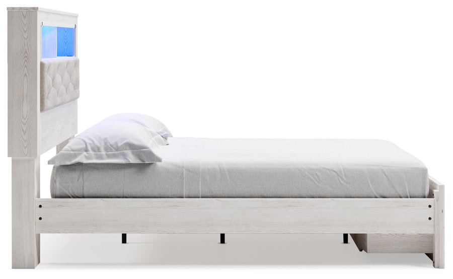 Cama Altyra Queen con panel de almacenamiento, cómoda, espejo y 2 mesitas de noche - image 12